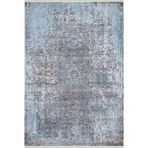 80x300 cm Han Mavisi Modern Yün El Dokuma Modern Geometrik Etnik Eskitme Desenli Boho Oturma Odası Salon Yolluk Koridor Mutfak Halısı