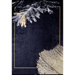 80x300 cm Severomorsk Altın Modern Yün El Dokuma Modern Geometrik Etnik Eskitme Desenli Boho Oturma Odası Salon Yolluk Koridor Mutfak Halısı