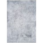 80x300 cm2'7"x9'10''Chilpancingo Antrasit Modern Yün El Dokuma Modern Geometrik Etnik Eskitme Desenli Boho Oturma Odası Salon Yolluk Koridor Mutfak Halısı