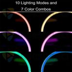 80X30CM Büyük Boy Xxl Resimli Desenli Mousepad Rgb LED Işıklı Gaming Gamer Oyuncu Mouse Pad - Option-1 - 001-Renkli