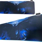 80x30cm Büyük Boy Xxl Resimli Mouse Pad Rgb Led Işıklı Gaming Gamer Oyuncu Mousepad (YARASA)