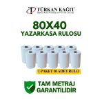 80X40 Termal Rulo - Yazarkasa Adisyon Rulosu 5 Paket 50 Adet