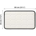 80X45 Cm Ortopedik Yatağı | Yumuşak Destekleyici Yatak, Kaymaz Tabanlı, Yıkanabilir Yatağı, Uzun Ömürlü Peluş Minder, Evcil Hayvan Konfor Yatağı