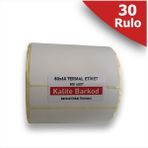 80X60 Termal Etiket | 30 Rulo Barkod Etiket
