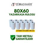 80X60 Termal Rulo - Yazarkasa Adisyon Rulosu 15 Paket 150 Adet 1 Koli
