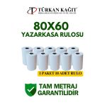 80X60 Termal Rulo - Yazarkasa Adisyon Rulosu 5 Paket 50 Adet