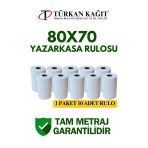 80X70 Termal Rulo - Yazarkasa Adisyon Rulosu 1 Paket 10 Adet