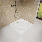 80X80 Kare Yassı Slim Duş Teknesi H:3,5 cm