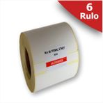 80X80 Termal Etiket 6 Rulo Barkod Etiketi