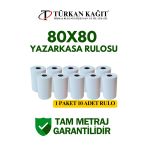 80X80 Termal Rulo - Yazarkasa Adisyon Rulosu 1 Paket 10 Adet