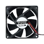 80x80x25 mm 24v Dc 2 Pin Plastik Kasa Fanı