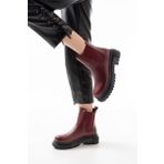 812-2137 Bordo Lastikli Günlük Kadın Bot