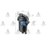 813040 Yakıt Fıltresı (Mazot) Albea / Palıo / Doblo / Ducato / Astra H / Corsa C / Lacettı 03= Z13dth 1.3D Oem (Orijinal Equipment Manufacturer)