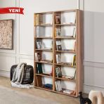 8223 Evm Kitaplık , Kapaksız , 12 Bölmeli , 10 Raflı , Söğüt , Ofis , Çalışma Odası , Salon