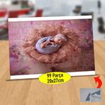 83537789 Sepette Uyuyan Güzel Bebek 99 Parça Puzzle Yapboz Tablo