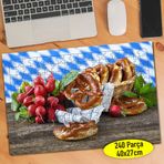 846 Hasır Piknik Sepetinde Simit Yiyecek 240 Parça Puzzle Yapboz