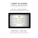 857 Tasarım 1 Adet A4 (21x30) Siyah Sertifika Ve Fotoğraf Çerçevesi - A4 Sertifika Ve Diploma İçin Çerçeve