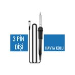 8586 İstasyon Havyası ile Uyumlu Lehimleme Kolu – 3 Dişi Pinli Yedek Havya Kalemi