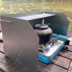 8684432001686 Kamp Ayısı® Windshield™ Katlanır Metal Rüzgarlık: Portatif Rüzgar Kesici - Kartuşlu Kamp Ocakları İçin