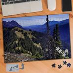 881 Ovadaki Çam Ağaçları Doğa 240 Parça Puzzle Yapboz Tablo