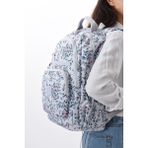 8861 Unisex Klınkır Maymunlu Günlük ve Okul Sırt Çantası - Açık Mavi - 21x29x13