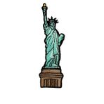 8,9 cm Özgürlük Heykeli Demir On Patch - İşlemeli New York Gezgin ABD Amerikan Seyahat Aplike Aplikler Demir On Dikiş Yamalar Delikler, Giyim, Kot, Şapka, Sırt Çantası, Giysi