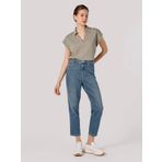 896 Maria Mom Fit Yüksek Bel Daralan Paça Mavi Kadın Jean Pantolon Cl1064389