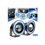 89MM Buz Mavi Ice Blue Mercekli Angel LED Halkalı Sis Far Metal Gövde