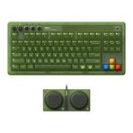 8BitDo Retro 87 mekanik klavye, RGB arka ışıklı, Bluetooth/2.4G/USB-C Hot Swappable kablosuz oyun klavyesi Windows ve Android için - Xbox Edition (resmi lisanslı) - QWERTY US klavye