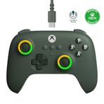8Bitdo Xbox, RGB Lighting Fire Ring ve Hall Effect Joysticks için Ultimate C Kablolu Denetleyici, Xbox Series X |S, Xbox One, Windows 10/11 - Resmi Olarak Lisanslı (Koyu Yeşil)