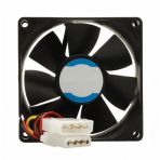 8cm Kasa Fanı Siyah 80x80x25mm