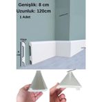 8Cmx120cm Munut Pvc Süpürgelik Suya Neme Dayanıklı Pvc Parke Seramik Salon Mutfak Süpürgeliği