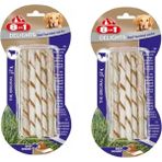 8in1 Delights Beef Twisted Sticks Biftekli Burgu Köpek Ödülü 55 Gr. X 2 Paket