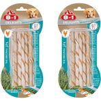 8in1 Delights Pro Dental Twisted Sticks Tavuklu Burgu Köpek Ödülü 55 Gr. X 2 Paket