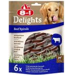 8in1 Smart Delights Beef Spirals Biftekli Burgu 6 Adet Köpek Ödülü