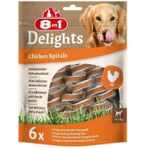 8in1 Smart Delights Chicken Spirals Tavuklu 6x60 gr Burgu Köpek Ödülü