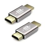 8K HDMI HDMI Adaptörü 2 Adet Fiş Fiş Bağlantı 2.1 8K@60Hz/4K@120Hz 3D, HDR, eARC Destekler Laptop, PC, Monitör, Roku TV, HDTV için