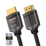 8K HDMI Kablosu 48Gbps 6.5FT, TESMAX Sertifikalı Ultra Yüksek Hızlı 8K60Hz 4K120Hz, HDCP 2.2 2.3 Dinamik HDR HDR10 eARC, Dolby Vision Apple TV 4K/Samsung/LG/Sony/Ruko/PS5/Xbox/RTX3080/Blu-ray ile