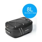 8l PT030 Stili Bisiklet Su Geçirmez Koltuk Pannier Paket Bagaj Bisiklet Pannier Çanta Arka Raf Çanta Yağmurluk Kılıfıyla (Yurt Dışından) - Beyaz - 1
