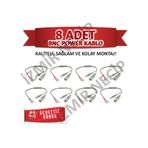8Li Cctv Ahd Kamera Güvenlik Sistemleri Bnc Power Jak Kablosu