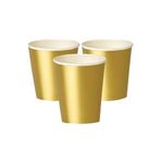 8'Li Karton Bardak Gold