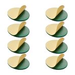 8'li Paket 2,95 inç (75 mm) Kendinden Yapışkanlı Hava Hokeyi İtici Keçe Pedleri - 2,95 inç Air Hockey Pushers için Dayanıklı 2 mm Kalın Yedek Pedler - Gelişmiş Oyun için Yumuşak Yeşil Keçe