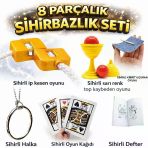 8’Li Sihirbazlık Seti (Kibrit, Defter, Halka, Kupa, İp, 3’Lü Kart) Mirsm0010k-B161-F082-F026-0064-F004-0040