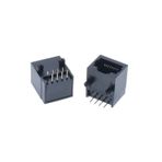 8P8C Plastik RJ45 Soket Ethernet Bağlantı Soketi 8 Pin Pcb Montaj