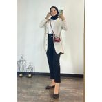8stil Beli Lastikli Siyah Kadın Pantolon