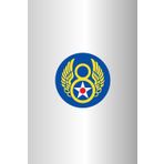 8th Air Force Notebook (Metallic Silver)