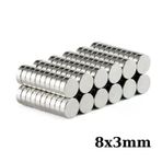 8X3mm Neodyum Güçlü Mıknatıs - Neodim Magnet