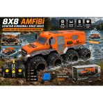 8X8 Amfibi Uzaktan Kumandalı Arazi Aracı Su Üstünde Giden 4X4 Güçlü Off-Road Rc Kamyon