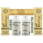 9.00 Sarı Biomagic Amonyaksız Kalıcı Saç Boyası (2 Boya 2 Oksidan)