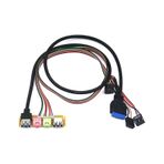 9 19 Pin Ön Panel Usb 2.0 3.0 3.5 Kulaklık Mikrofon Kablo 4986P